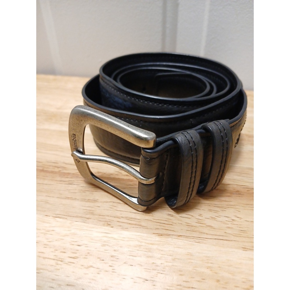 Columbia Sportswear Men's Belt Black Size XL 42-44 Synthetic Leather 1.5 Inches